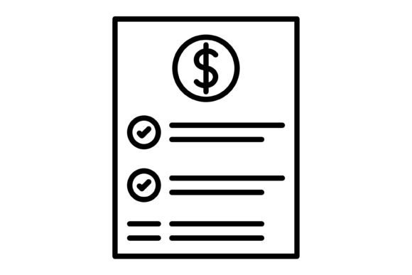 Bill Outline Icon: A Versatile Asset for Modern Design