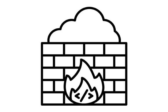 Brick Wall Outline Icon: A Versatile Design Asset
