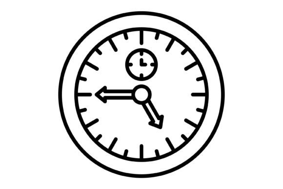 Clock Outline Icon: A Versatile Vector for Modern Design