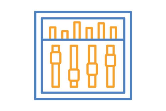 Controls Blue & Orange Line Icon: A Designer's Guide to Versatility