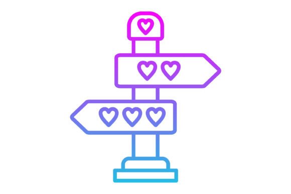 Directions Line Gradient Icon: A Modern Visual Compass