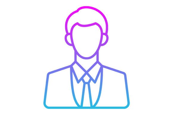 Manager Line Gradient Icon: Elevate Your Visual Communication