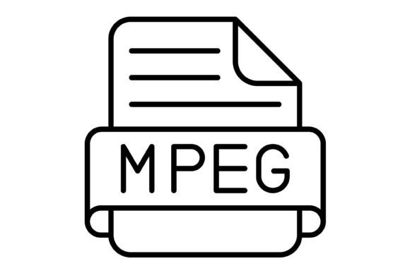 Mastering Media: The Mpeg File Outline Icon for Modern Design