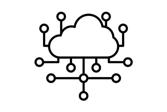 Mastering the Cloud Computing Outline Icon