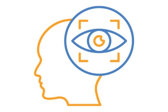Modernize Your Brand with Vision Blue & Orange Line Icons