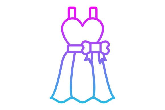 Modernizing Your Visuals with the Dress Line Gradient Icon