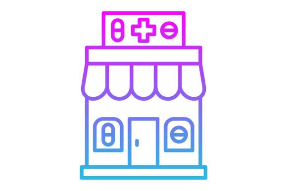 Pharmacy Line Gradient Icon: A Guide for Modern Designers