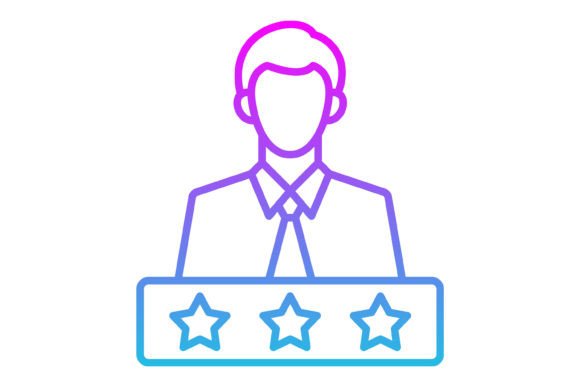 Rate Line Gradient Icon: Versatile Design Assets for Every Project