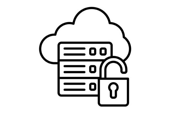 Unsecure Server Outline Icon: Visual Clarity for Digital Trust
