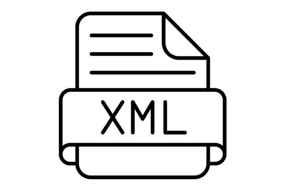 Xml File Outline Icon: A Versatile Design Asset for Modern Projects